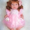AS11 Asi soft body pop Nori met rood haar tule jurk en speen 46 cm - Afbeelding 4