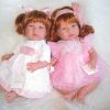 AS11 Asi soft body pop Nori met rood haar tule jurk en speen 46 cm - Afbeelding 11