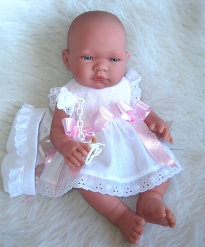 AS08 Asi full body babypop Maria meisje in kleding deken kussen en speen 43 cm - Afbeelding 11
