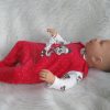AD7b Levensechte Babypop soft body Lisa met slaapogen Kerstkleding speen 52 cm - Afbeelding 9