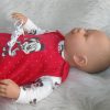 AD7b Levensechte Babypop soft body Lisa met slaapogen Kerstkleding speen 52 cm - Afbeelding 16
