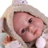 AJ14a Antonio Juan pop babypop soft body bruine ogen met kleding 40 cm - Afbeelding 2