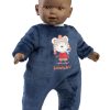L19e Llorens babypop softbody baby pop donker 42 cm zonder geluid 42 cm - Afbeelding 11