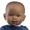 L19e Llorens babypop softbody baby pop donker 42 cm zonder geluid 42 cm - Afbeelding 6