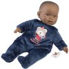 L19e Llorens babypop softbody baby pop donker 42 cm zonder geluid 42 cm - Afbeelding 3