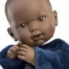 L19e Llorens babypop softbody baby pop donker 42 cm zonder geluid 42 cm - Afbeelding 7