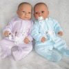 AD7CO Levensechte Babypoppen set van 2 poppen Lara en Leonie in kleding en speen 52 cm - Afbeelding 2