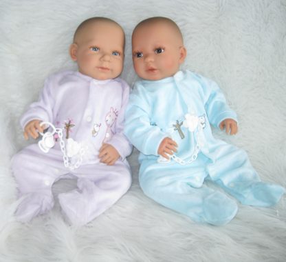 AD7CO Levensechte Babypoppen set van 2 poppen Lara en Leonie in kleding en speen 52 cm - Afbeelding 24