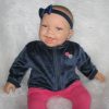 AD3v Levensechte Babypop soft body Naomi blauwe ogen in kleding 53 cm - Afbeelding 24