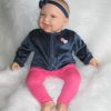 AD3v Levensechte Babypop soft body Naomi blauwe ogen in kleding 53 cm - Afbeelding 23