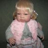 SB08 Berbesa soft body pop met blond haar geluid en kleding 48 cm - laatste