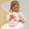 L00c Llorens levensechte babypop meisje fullbody met kleding en ligkussen 40 cm - Afbeelding 10