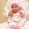 L00c Llorens levensechte babypop meisje fullbody met kleding en ligkussen 40 cm - Afbeelding 11