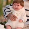 L08a Llorens levensechte babypop soft body met haar geluid kleding en speen 42 cm - Afbeelding 21