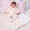 L08a Llorens levensechte babypop soft body met haar geluid kleding en speen 42 cm - Afbeelding 18