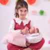 L02n Llorens levensechte babypop meisje full body dicht mondje met slaapzak 40 cm - Afbeelding 3