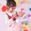 L02n Llorens levensechte babypop meisje full body dicht mondje met slaapzak 40 cm - Afbeelding 2