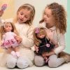 L22a Llorens popje soft body pop met blond haar en kleding 35 cm - Afbeelding 16