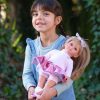 L22a Llorens popje soft body pop met blond haar en kleding 35 cm - Afbeelding 8