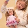 L22a Llorens popje soft body pop met blond haar en kleding 35 cm - Afbeelding 3