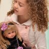 L22b Llorens popje soft body pop met blond haar en kleding 35 cm - Afbeelding 20