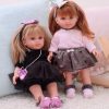 L22b Llorens popje soft body pop met blond haar en kleding 35 cm - Afbeelding 15