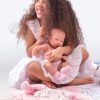 L00c Llorens levensechte babypop meisje fullbody met kleding en ligkussen 40 cm - Afbeelding 8