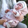 L10 Llorens levensechte babypop soft body met geluid kleding ligkussen en speen 42 cm