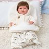 L08a Llorens levensechte babypop soft body met haar geluid kleding en speen 42 cm - Afbeelding 16