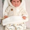 L08a Llorens levensechte babypop soft body met haar geluid kleding en speen 42 cm - Afbeelding 6