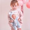 L15h Llorens levensecht babypopje soft body baby Bo slapend met kleding 31 cm - Afbeelding 3