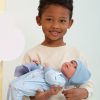 L10c Llorens levensechte babypop soft body met geluid blauwe kleding speen 42 cm - Afbeelding 16