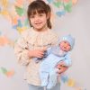 L10c Llorens levensechte babypop soft body met geluid blauwe kleding speen 42 cm - Afbeelding 14