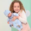 L10c Llorens levensechte babypop soft body met geluid blauwe kleding speen 42 cm - Afbeelding 12