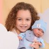 L10c Llorens levensechte babypop soft body met geluid blauwe kleding speen 42 cm - Afbeelding 5