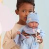 L10c Llorens levensechte babypop soft body met geluid blauwe kleding speen 42 cm - Afbeelding 11