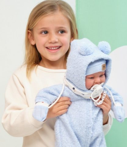 AANBIEDING : Llorens babypoppen set van 2 poppen in kleding en speen 42 cm - met geluid - Afbeelding 5