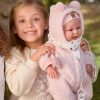 L09c Llorens levensechte babypop soft body met kleding en speen 42 cm - met geluid