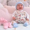 L12c Llorens levensechte babypop softbody baby pop met geluid met kleding speen 44 cm - Afbeelding 9