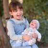 L12c Llorens levensechte babypop softbody baby pop met geluid met kleding speen 44 cm - Afbeelding 24