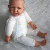AD6a Levensechte Babypop soft body flexibele pop met kleding 53 cm - Afbeelding 26