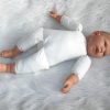 AD6a Levensechte Babypop soft body flexibele pop met kleding 53 cm - Afbeelding 21