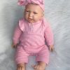 AD6a Levensechte Babypop soft body flexibele pop met kleding 53 cm - Afbeelding 7