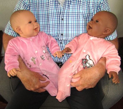AD3co Levensechte Babypoppen soft body combi set 2 baby poppen 53 cm - Afbeelding 6