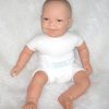 AD3e Levensechte Babypop soft body pop bruine ogen 53 cm met speen - Limited Edition - Afbeelding 15