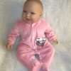 AD3e Levensechte Babypop soft body Naomi blauwe ogen velours pakje 53 cm - Afbeelding 3