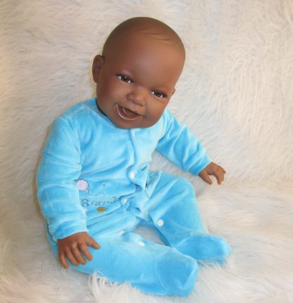 AD3co Levensechte Babypoppen soft body combi set van 2 baby poppen 53 cm - Afbeelding 9