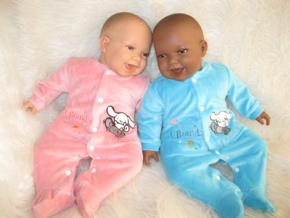 AD3co Levensechte Babypoppen soft body combi set van 2 baby poppen 53 cm - Afbeelding 18