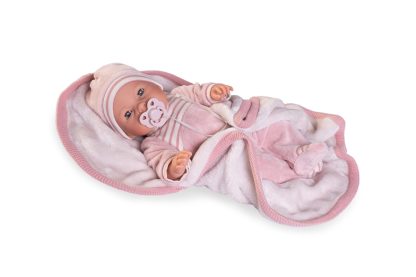 AJ0 Antonio Juan babypop met slaapogen geluid deken kleding en speen 37 cm - Afbeelding 2