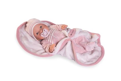 AJ0 Antonio Juan babypop met slaapogen geluid deken kleding en speen 37 cm - Afbeelding 5